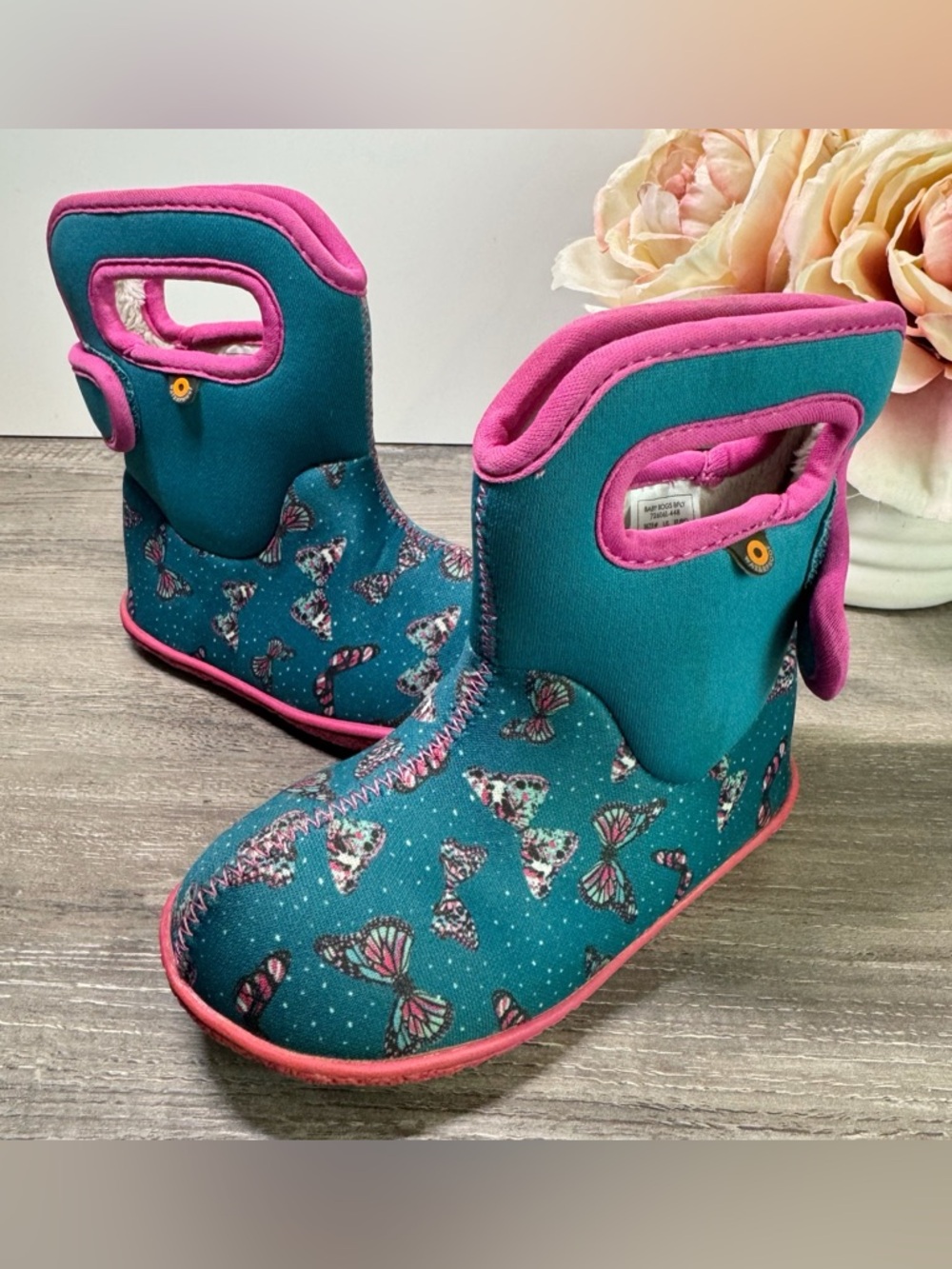 Baby BOGS Butterfly Neoprene Waterproof Rainboots toddler 9